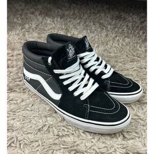 Vans Skate Grosso Mid Shoe black and white mens sz 12